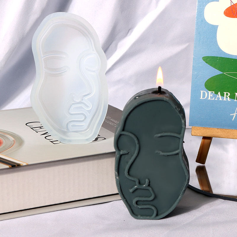Household Plaster Face Candle Mould