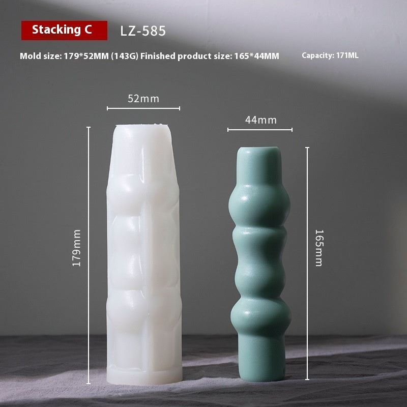 Jenga Aromatherapy Candle Silicone Mold