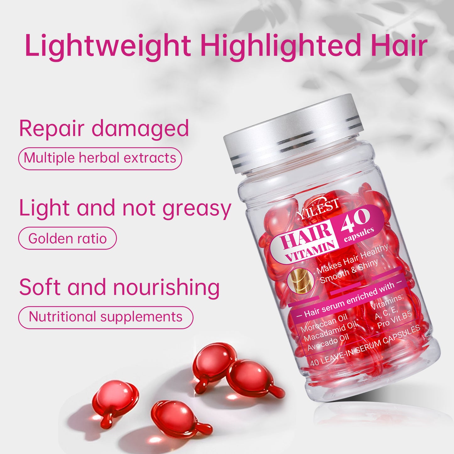 Hair Care Capsule Vitamin Hair Moisturizing