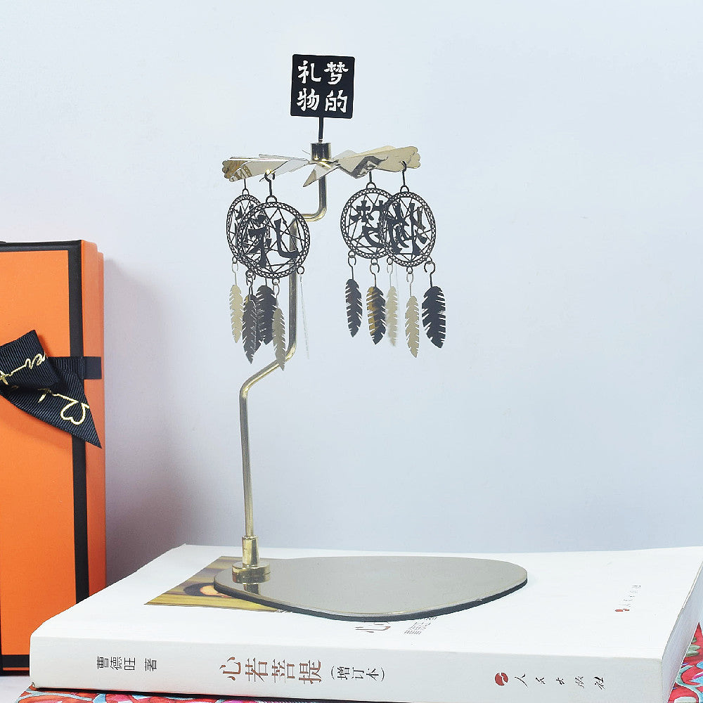 Creative Scented Candles Triangular Tray Rotating Candle Holder