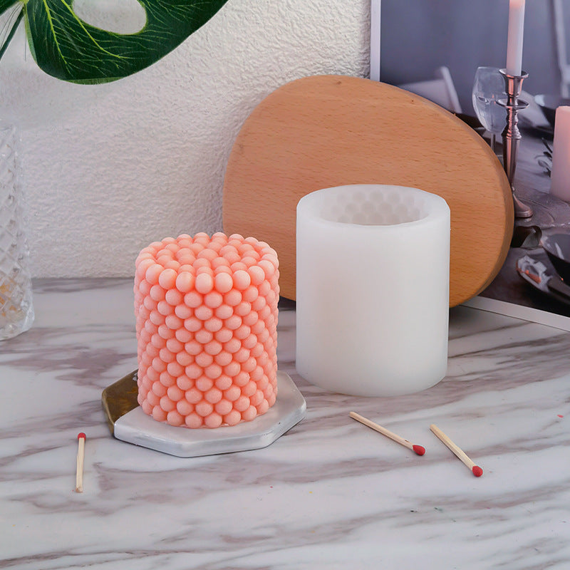 Cylindrical Aromatherapy Candle Silicone Mold