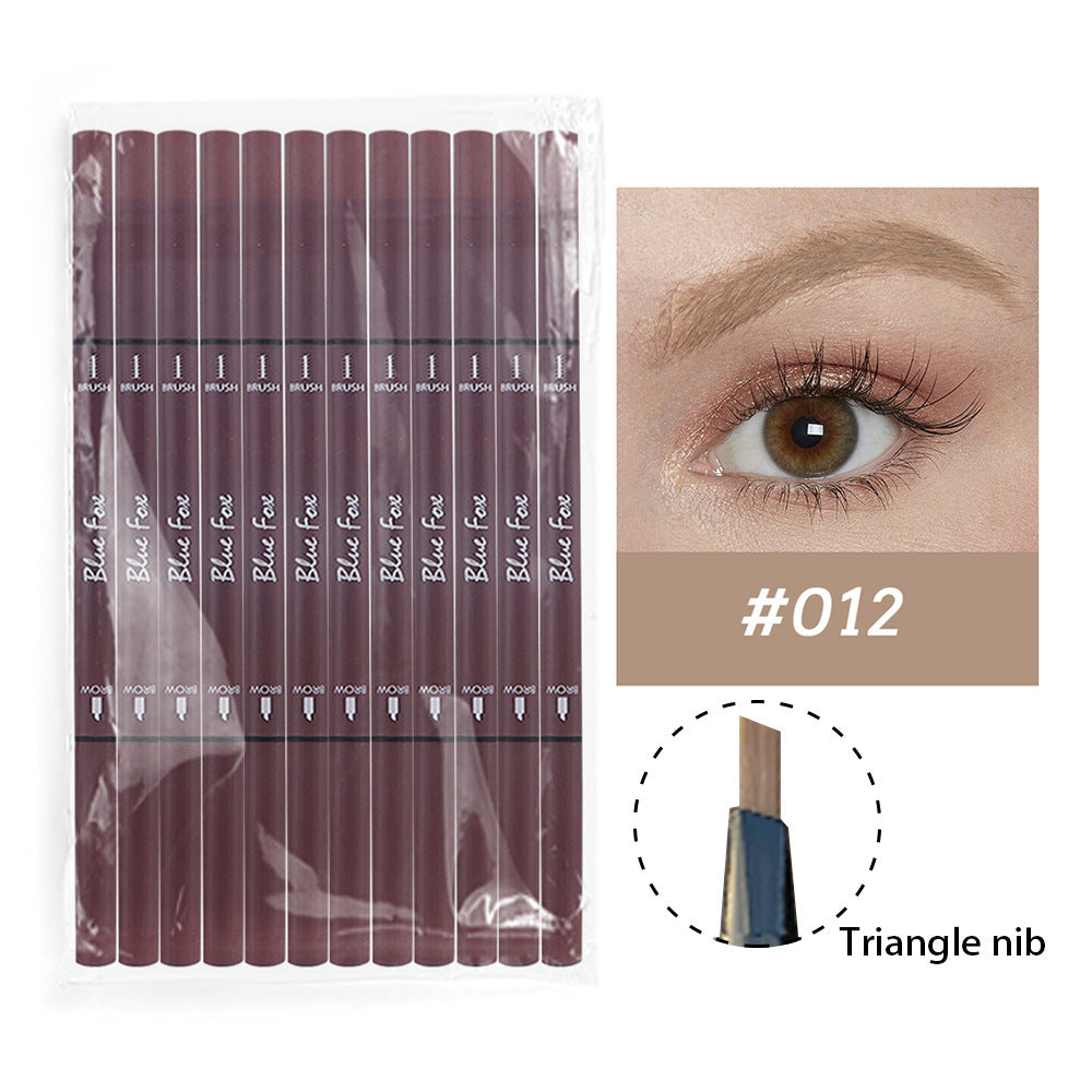 Ultra-fine Double-headed Eyeliner Eyebrow Pencil Rotatable