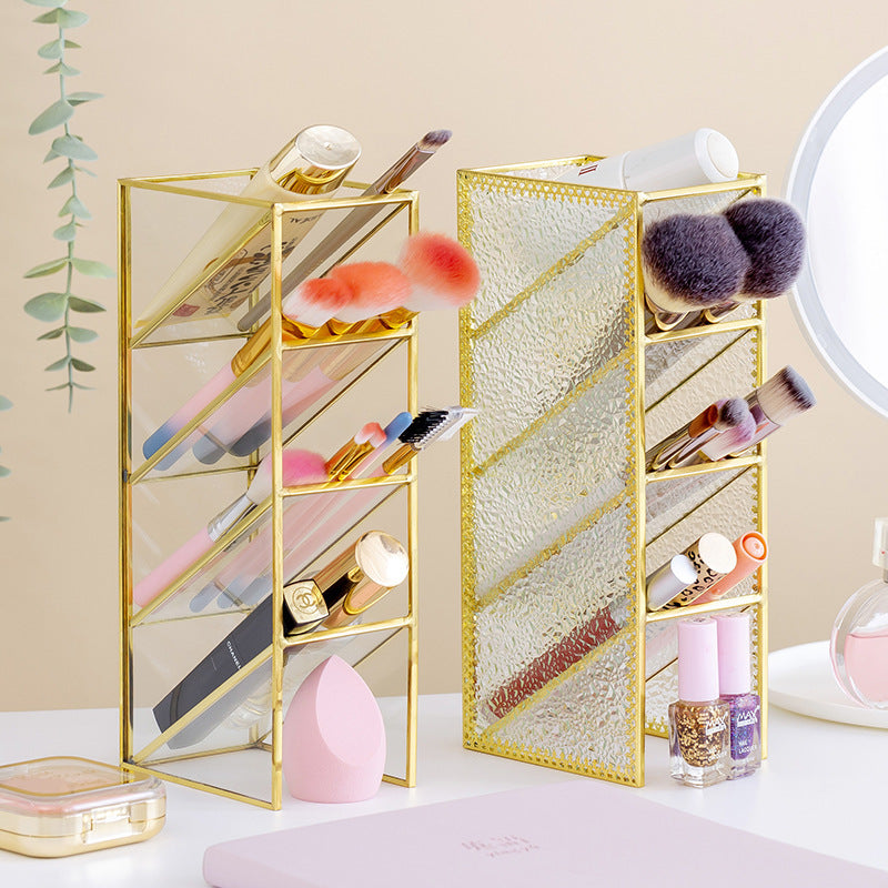 Storage Barrel Inclined Insertion Eyebrow Pencil Shelf