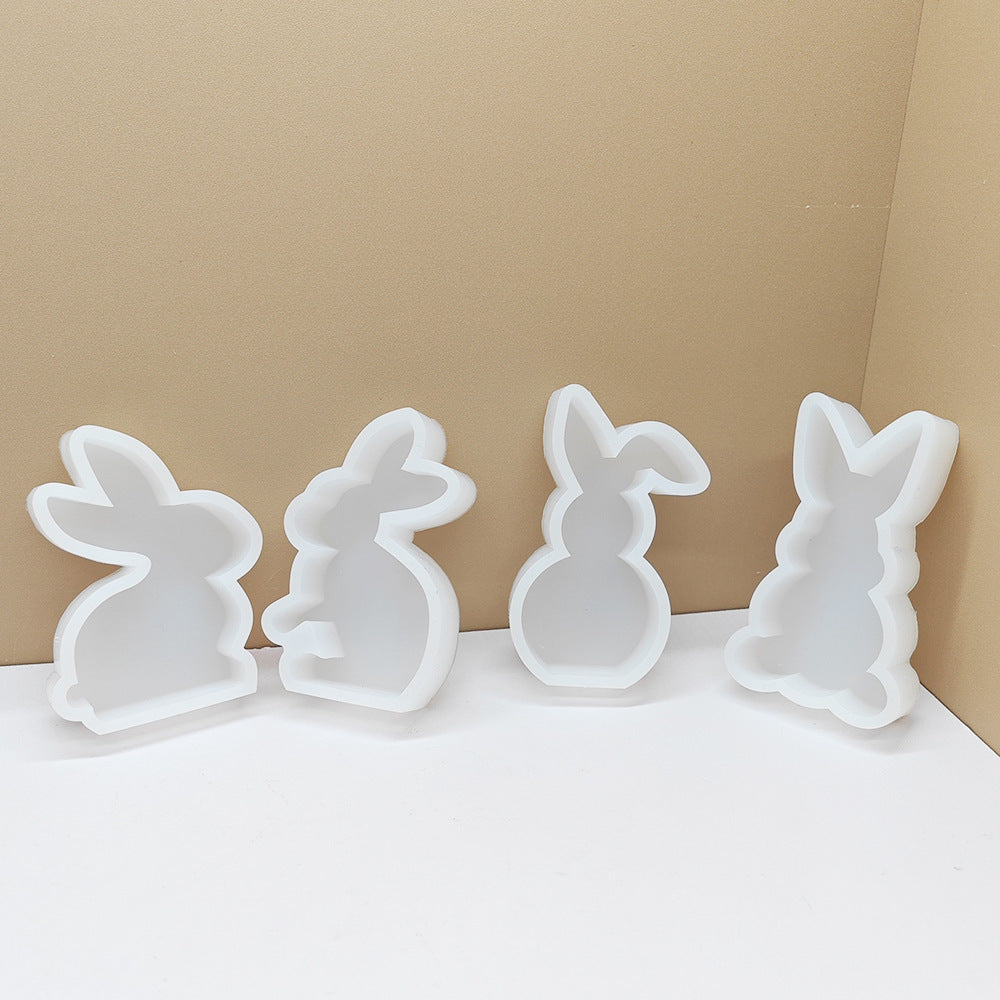 Cute Rabbit Silicone Candle Mould