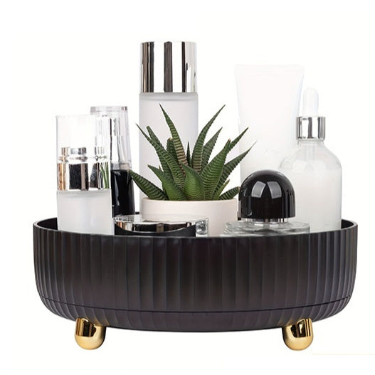 Plastic Cosmetics Rotating Storage Box