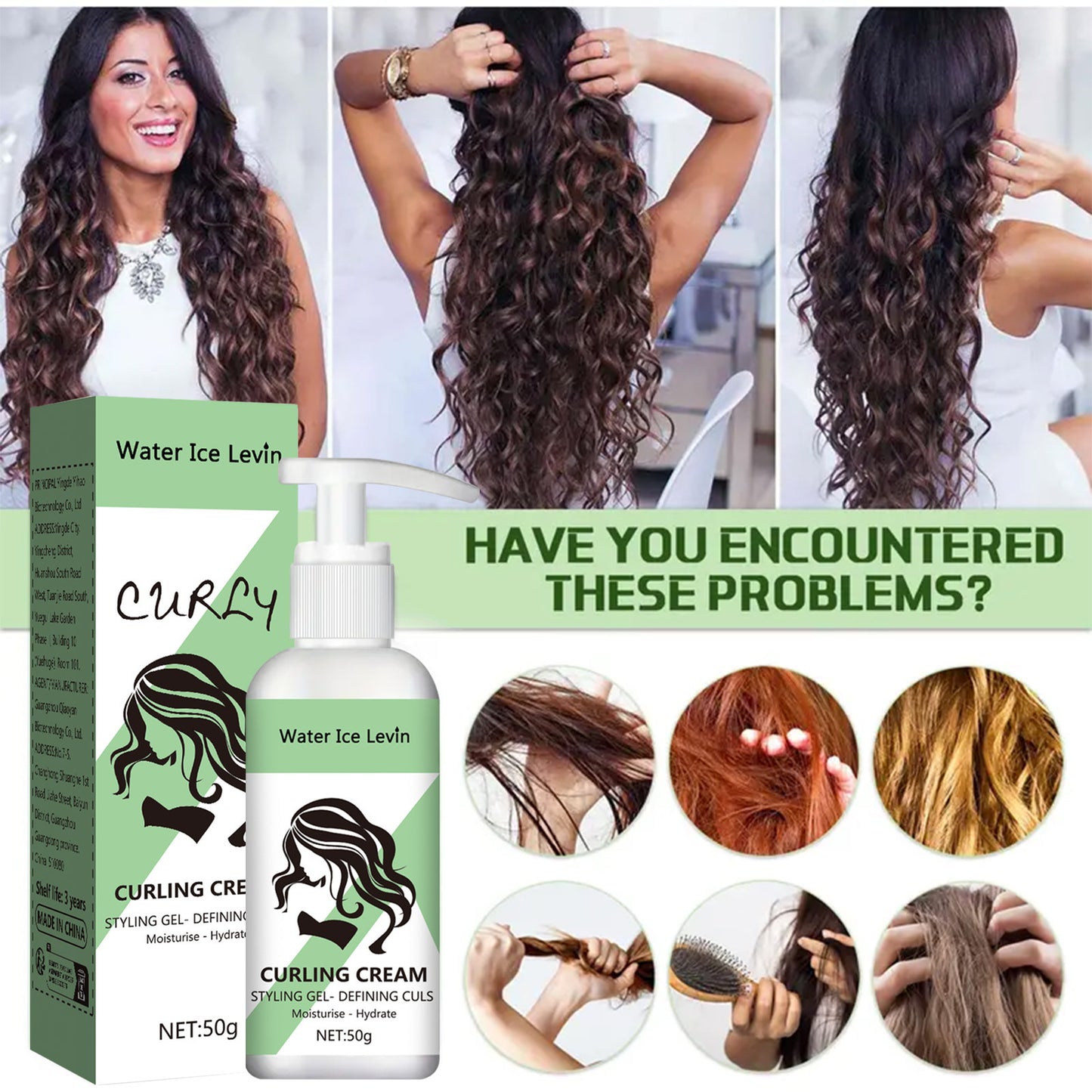 Hair Care Moisturizing Fluffy Long-lasting Styling Elastin