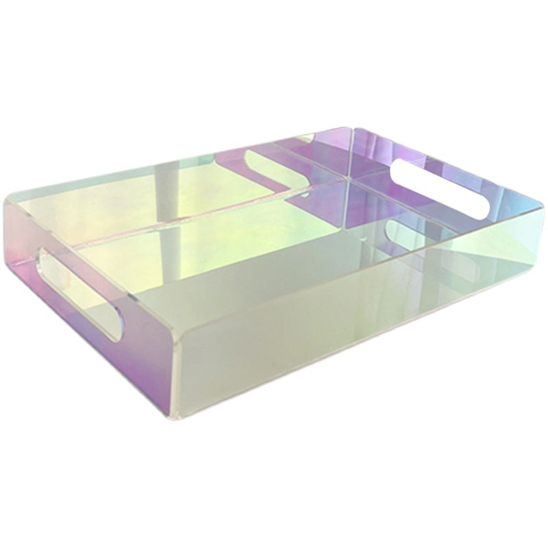 Colorful Acrylic Tray Cosmetic Storage Rectangle