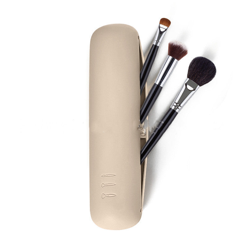 Multifunctional Silicone Cosmetic Eyebrow Pencil Bag