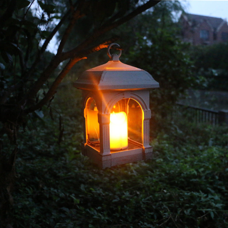 Outdoor Solar Swing Candle Lantern