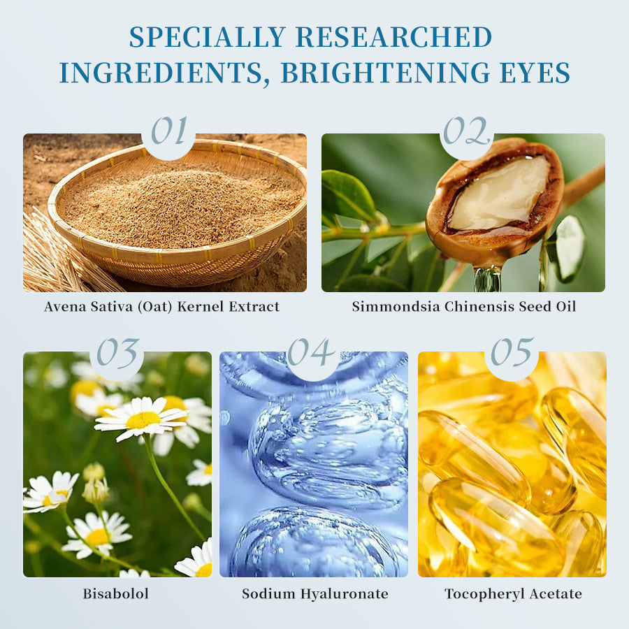 Women's Moisturizing Eye Cream.Simmondsia Chinensis Seed Oil And Caffeine