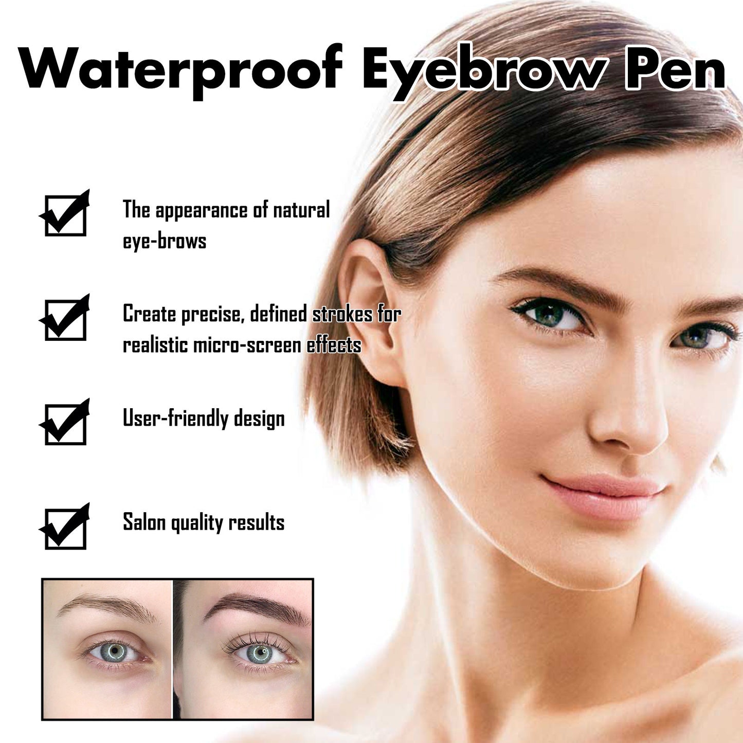 Four-fork Wild Water Eyebrow Pencil Modified Brow Style Waterproof And Sweat-proof