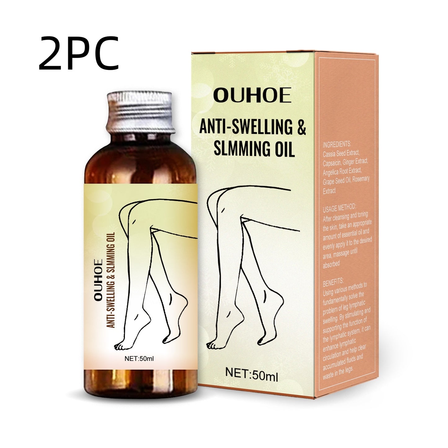 Moisturizing Body Skin Daily Care Leg Massage Essential Oil