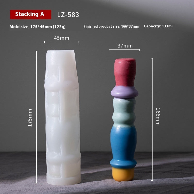 Jenga Aromatherapy Candle Silicone Mold