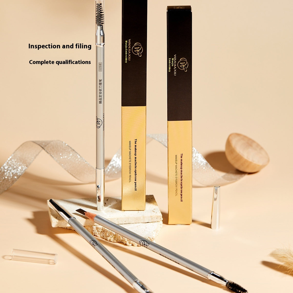 Waterproof Positioning Double Headed Line Eyebrow Pencil