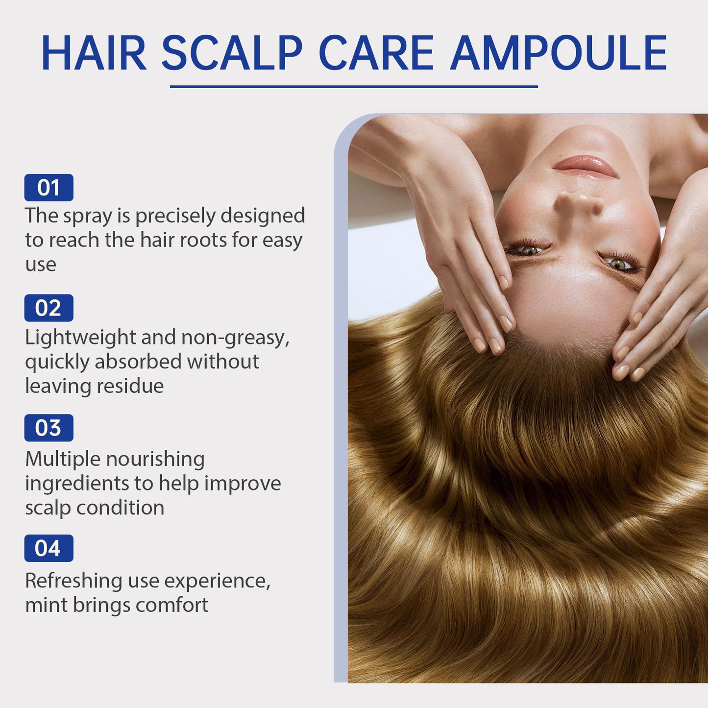 Gentle Nourishing Scalp Strong Hair Soft And Shiny Hair Care Spray