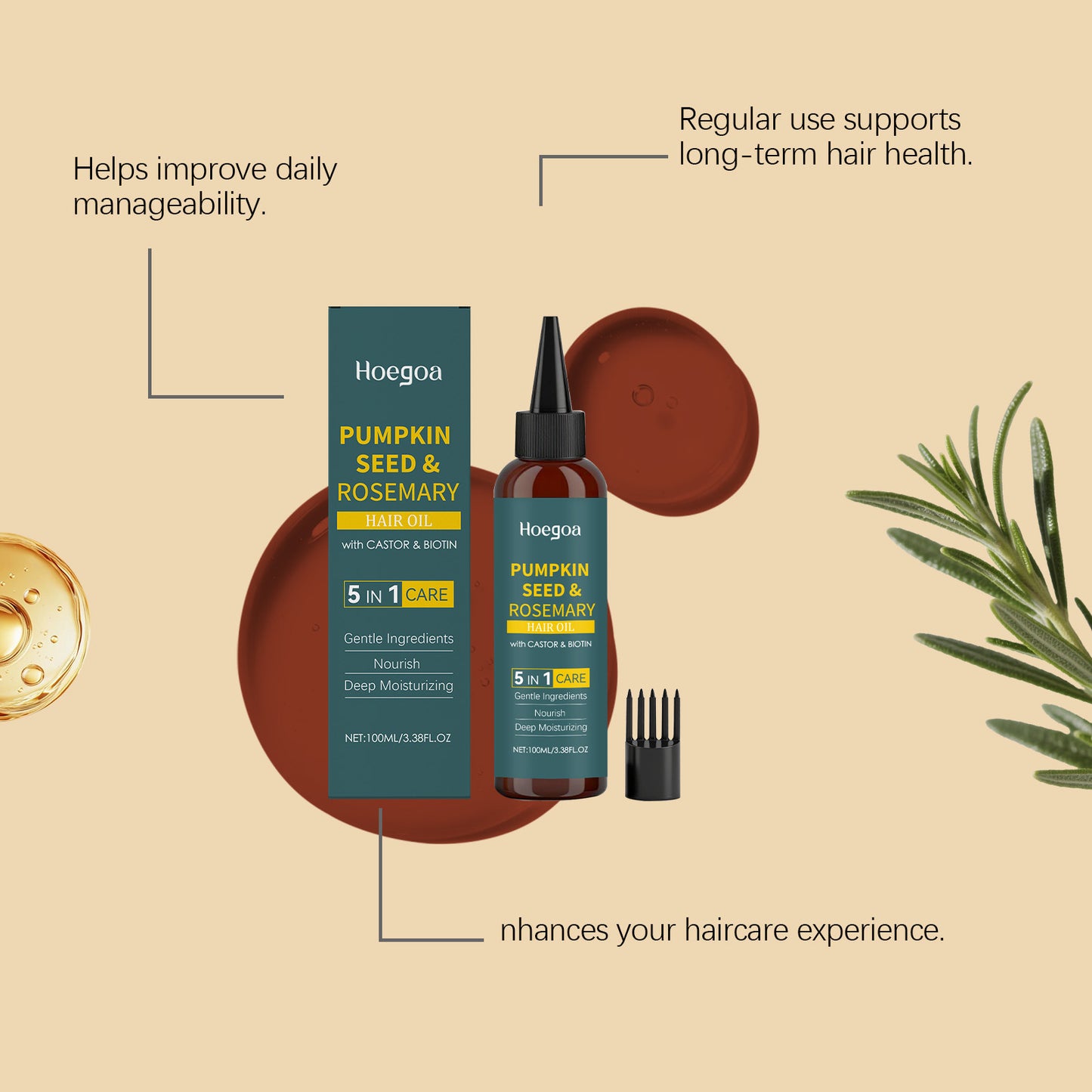 Rosemary Hair Care Essential Oil Gentle Nourishing