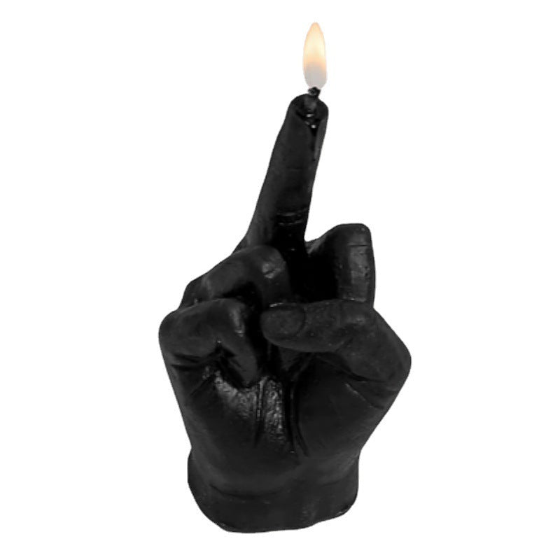 Finger Shape Middle Finger Candle