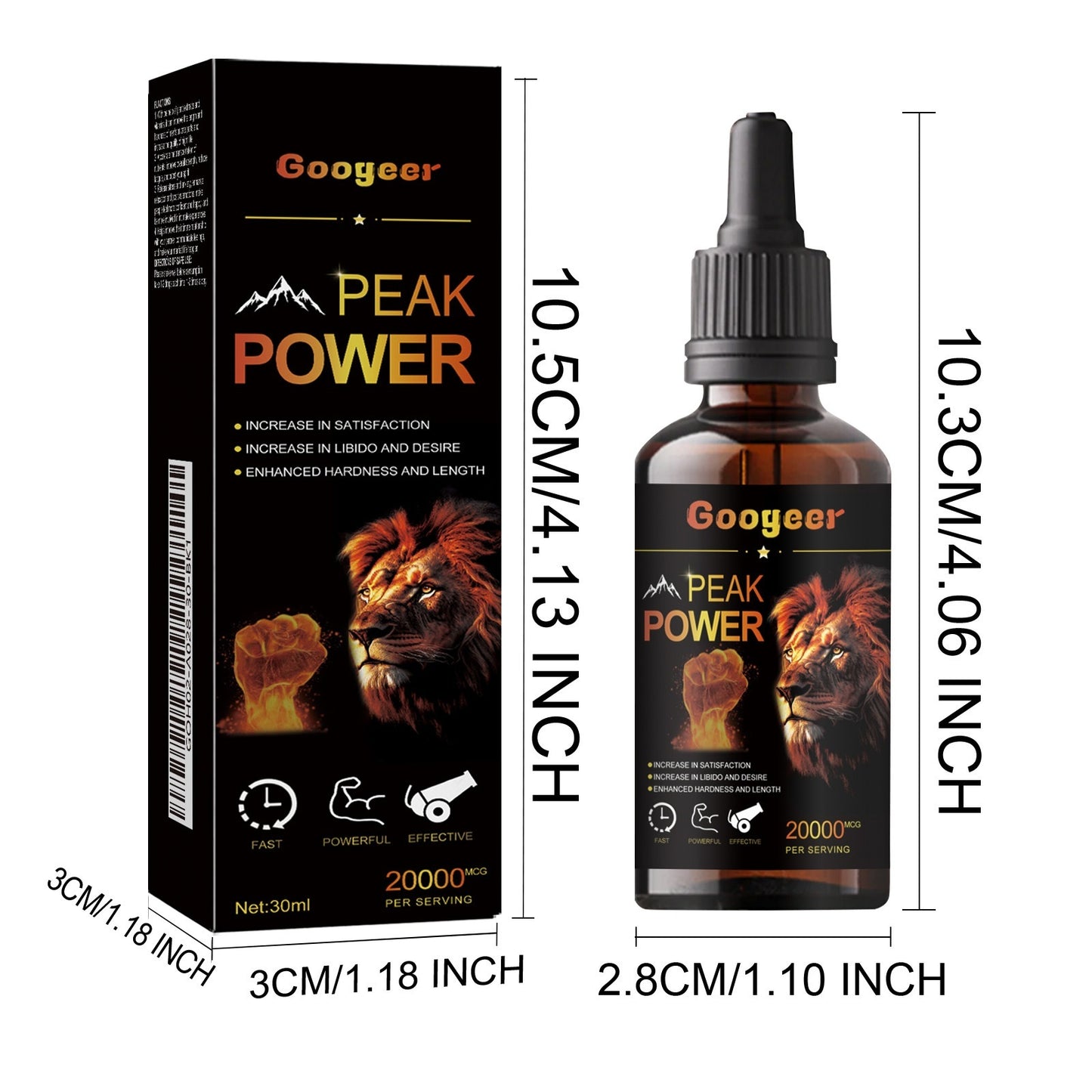 Googeer Peak Power Liquid Energy Supplement Body Care Enhancement