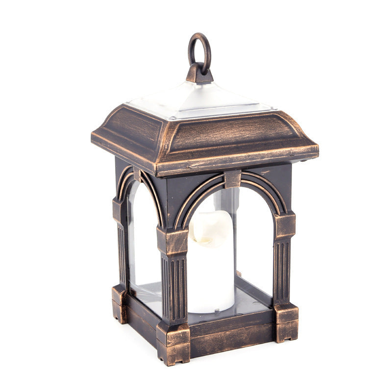 Outdoor Solar Swing Candle Lantern