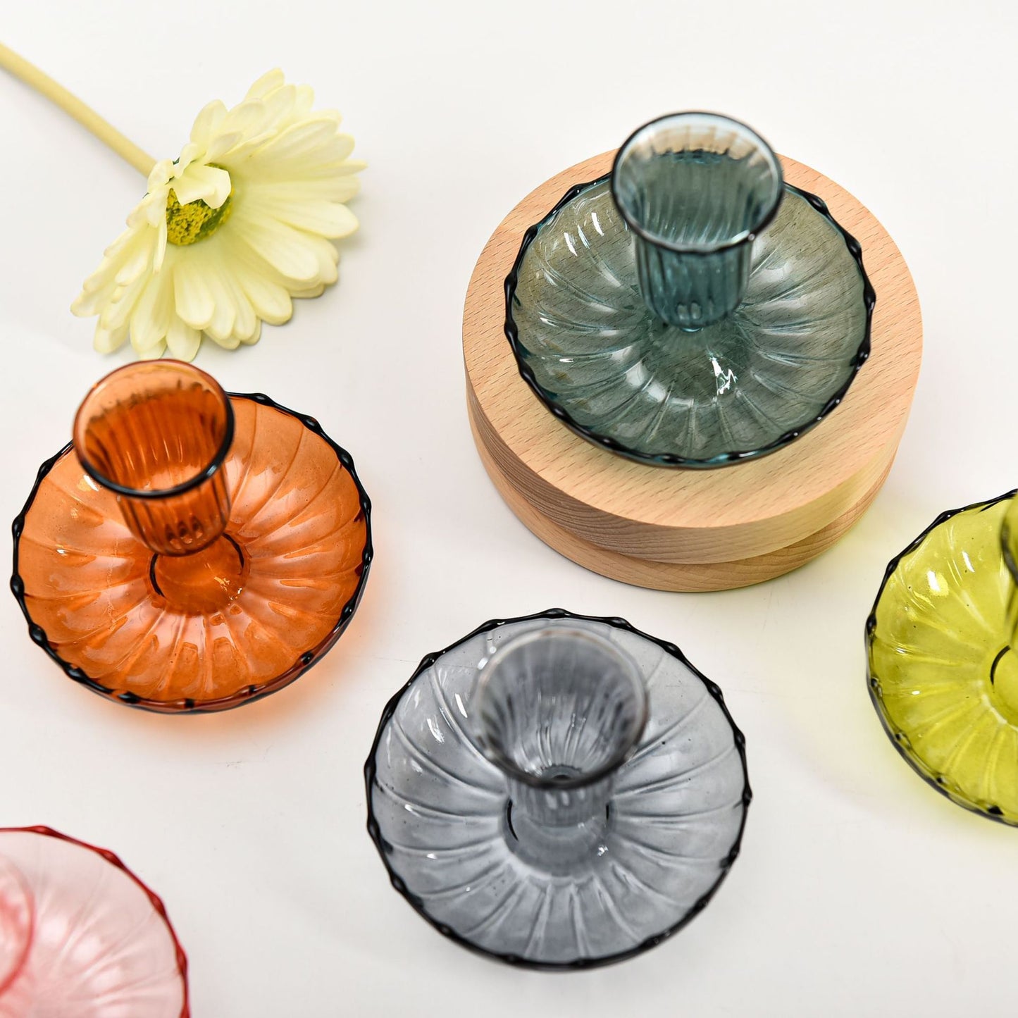 Creative Color Glass Candle Ornaments