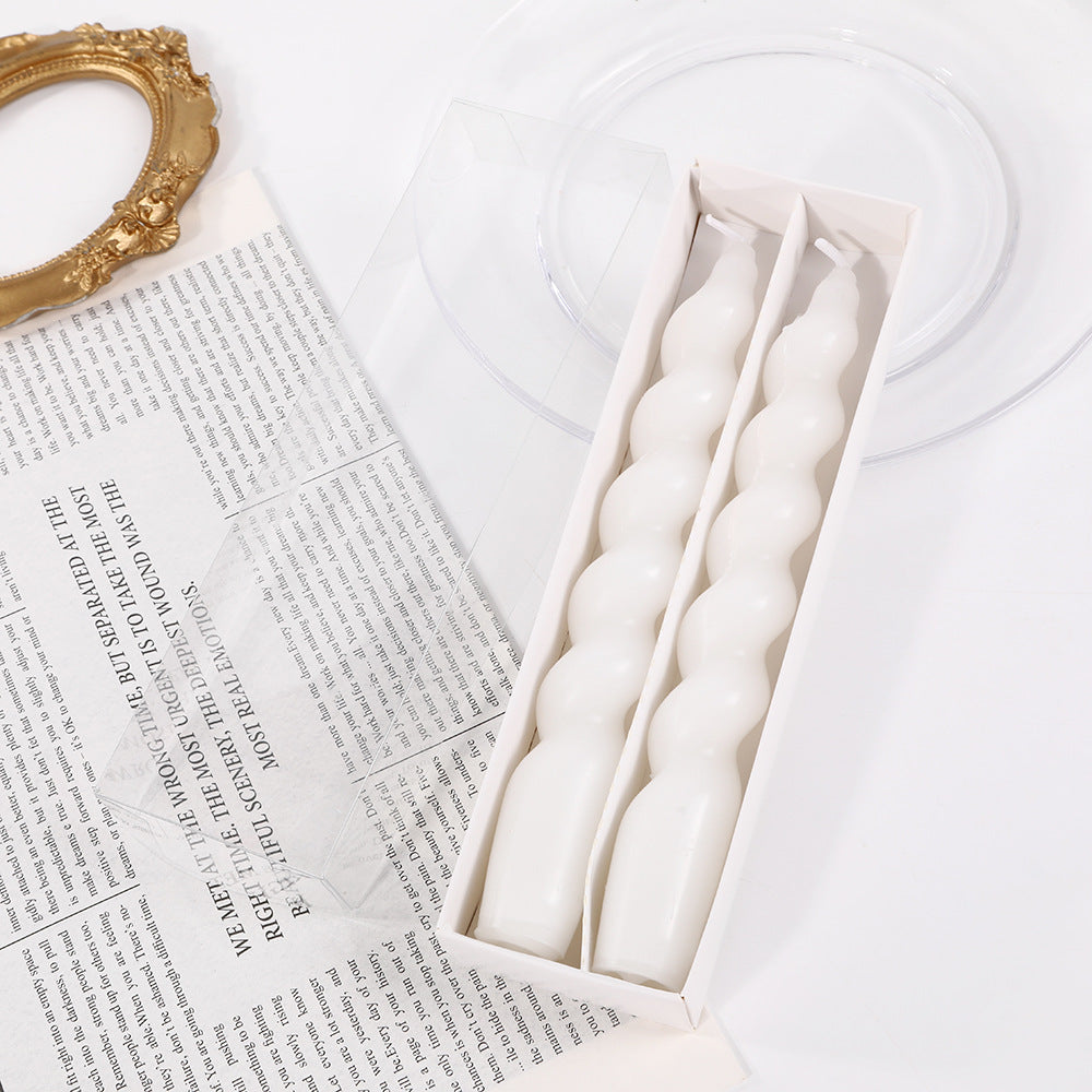 Classic Color Thread Candle Household